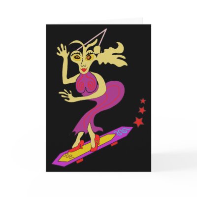 Better than broomsticks greeting card by talisbird