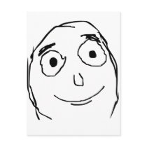 Better Than Expected Face Post Cards