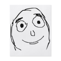 Better Than Expected Rage Face Meme Personalized Flyer