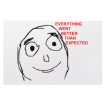Better Than Expected Rage Face Meme Stationery