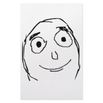 Better Than Expected Rage Face Meme Stationery