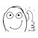 better than expected thumbs up post cards
