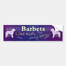 Better than Kids Barbet Bumper Sticker