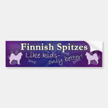 Better than Kids Finnish Spitz Bumper Stickers