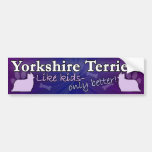 Better than Kids Yorkshire Terrier Bumper Sticker