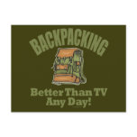 Better Than TV - Backpacking Post Cards