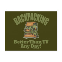 Better Than TV - Backpacking Post Cards