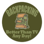 Better Than TV - Backpacking Stickers