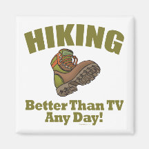 Better Than TV - Hiking Fridge Magnets