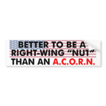 Better To Be A Right Wing Nut Bumper Stickers