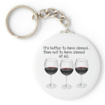 "BETTER TO HAVE ZINNED..."  "THAN NOT TO HAVE ZINN KEYCHAIN