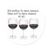 "BETTER TO HAVE ZINNED..."  "THAN NOT TO HAVE ZINN stickers
