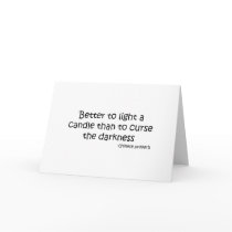 Better to Light a Candle quote cards