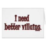 Better Villains Greeting Cards