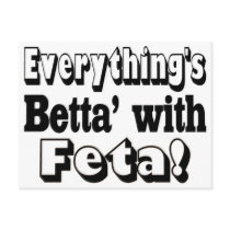 Better With Feta Post Card