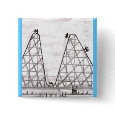 Better Worse Roller Coaster Pin by SerenethosArt