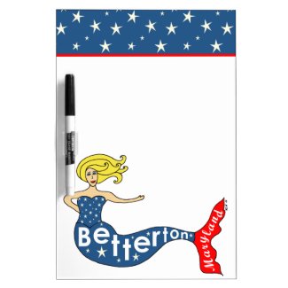 Betterton, Maryland Mermaid Dry-Erase Board