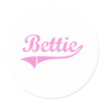 Bettie Classic Style Name Stickers