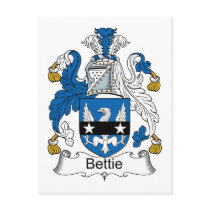 Bettie Family Crest Post Card