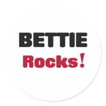 Bettie Rocks Round Stickers