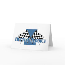 Betting addict's greetings greeting cards