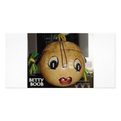 BETTY BOOB PERSONALIZED PHOTO CARD by LOOSIELUCY
