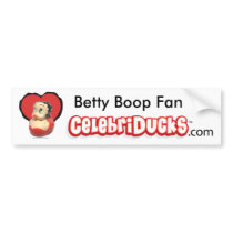 Betty Boop Rubber Duck Bumber Sticker bumper stickers