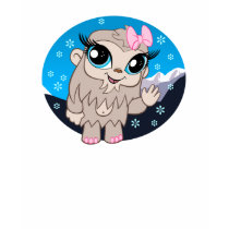 Betty The Yeti (girly tee) t-shirts