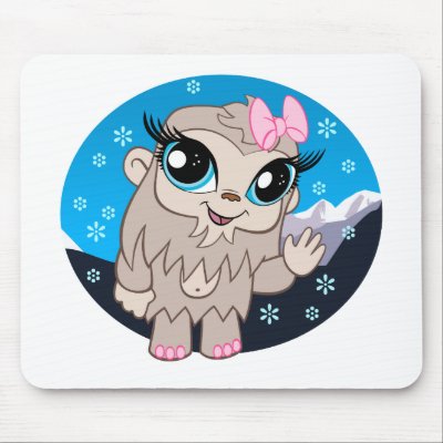 Betty The Yeti (mousepad) by lunadude
