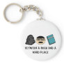 Between a Rock and a Hard Place Keychain