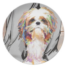 Between my Mommy's feet Party Plate