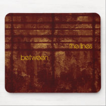 Between the Lines, Grungy Gold and Burgundy mousepads