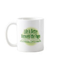 Between the Pages Green Style mugs