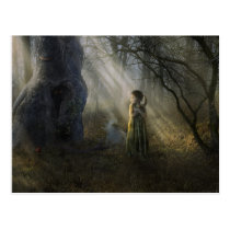child, girl, fear, dark, alone, animals, trees, forest, illustration, surreal art, eyes, scenery, dreamland, houk, artwork, digital art, fantasy, fairytales, magical, eerie, adorable, mystic, mood, mysterious, mystery, excellent, fabulous, cool, unique, awesome, amazing, wonderful, impressive, atmospheric, Postcard with custom graphic design