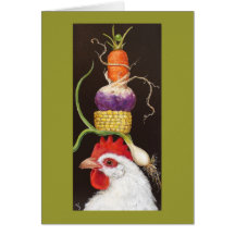 Beullah with veggie hat card