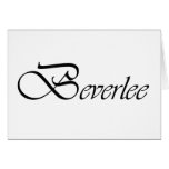 Beverlee Greeting Card