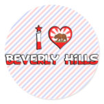 Beverly Hills, CA Round Sticker
