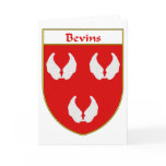 Bevins Coat of Arms/Family Crest cards