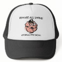 Beware All Swine! hats