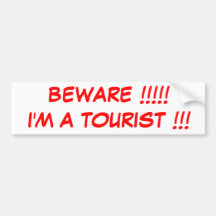 Beware Bumper Sticker