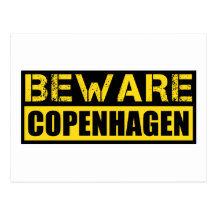 Beware Copenhagen Post Card