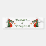 Beware Dragons Bumper Stickers
