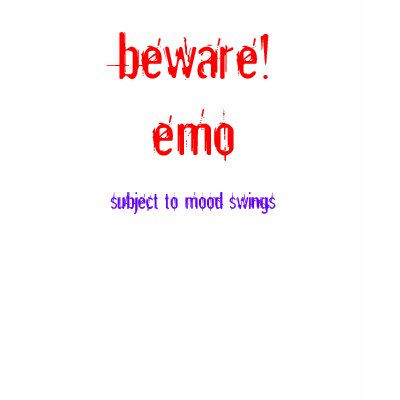 beware!emo, t shirt by sunaina89