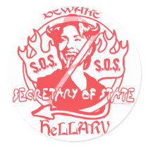 Beware Hillary SOS Gear Sticker