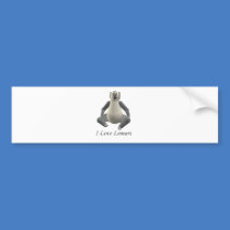 Beware Lemurs Ahead Bumper Sticker