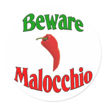 Beware Malocchio (Evil Eye) stickers by claybuster Beware Malocchio (Evil Eye) stickers