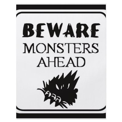 Beware Monsters Flyers by BrandyHouse