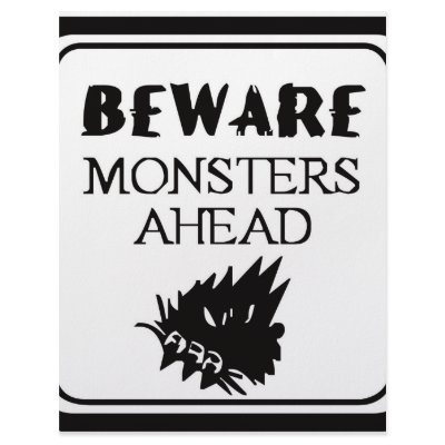 Beware Monsters Letterhead Design by BrandyHouse
