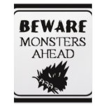 Beware Monsters Letterhead Design