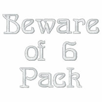 Beware of 6 Pack embroidered shirts by aarone79 Beware of 6 Pack embroidered shirts